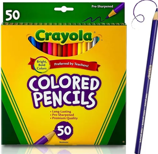50 Lápices De Colores Crayola Colored Pencils,hi-res