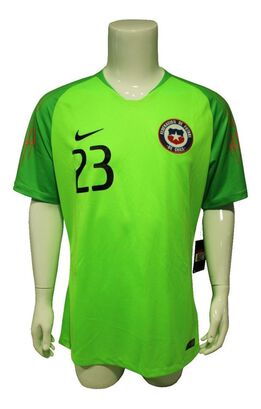      Camiseta Chile 2018/19 Arquero N° 23 Verde Profesional Nike,hi-res
