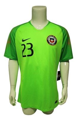      Camiseta Chile 2018/19 Arquero N° 23 Verde Profesional Nike,hi-res