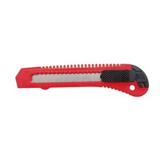 Cuchillo Cartonero De 15cms Con Hoja De 18mm Color Rojo - PuntoStore,hi-res