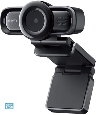 AUKEY Webcam 1080p Full HD con enfoque automático Negro PC-LM3,hi-res