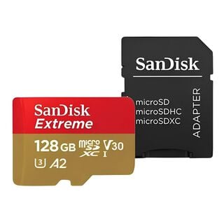 Tarjeta SanDisk Extreme 128 GB con adaptador,hi-res