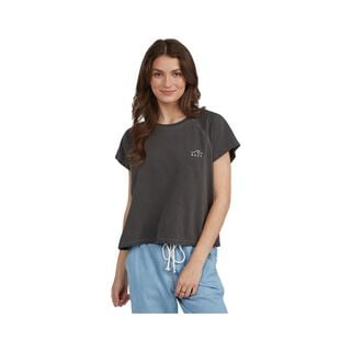 Polera Roxy Just Way Oversized Mujer Anthracite,hi-res