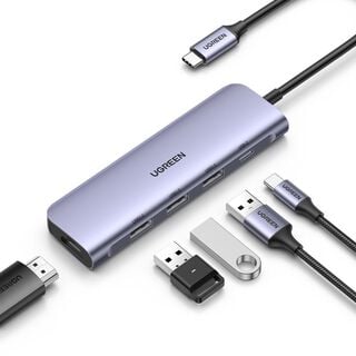 UGREEN Hub USB-C a 3 puerto USB 3.0 A + HDMI + PD,hi-res