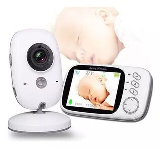 Camara Monitor para bebe 3.2 pulgadas audio y visión nocturna,hi-res