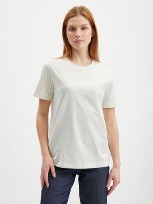 Camiseta con logo Blanco Calvin Klein J20J220284-YBI,hi-res