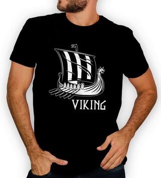 Polera hombre diseño Vikingo Valhalla D10,hi-res