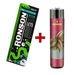 Pack Papelillo Ronson Extra Quality + 1 Ronson Round Clipper,hi-res