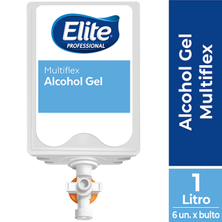 Pack 6 Alcohol Gel Multiflex 1 Lt Elite Professional,hi-res