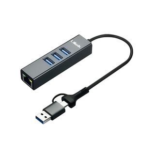 Adaptador USB tipo C/A a gigabit con 3 puertos USB 3.0 UL-GBHUB3 Ulink,hi-res