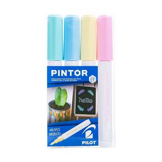Set Pintor Extra Fino 4 unidades - Amarillo, Verde Pastel, Azul Pastel, Rosado,hi-res