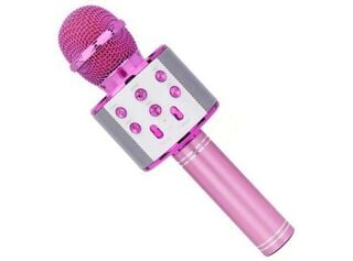 Micrófono Karaoke con Parlante Bluetooth Rosa,hi-res