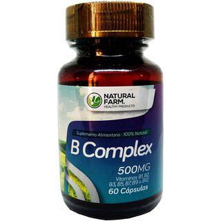 NATURAL FARM B-COMPLEX VITAMINA 60 CAPS,hi-res