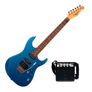 Pack Guitarra Electrica Con Mini Amplificador Tagima TG510 MBL + WG-5,hi-res