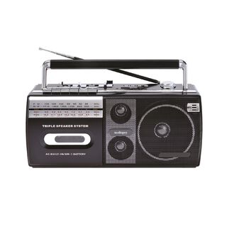 Radio Retro Cassette Grabadora Jack 3.5 mm 20W RMS,hi-res