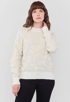 Sweater Mujer Lurex Crudo Corona,hi-res