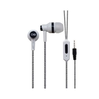 Audifonos Stereo Manos Libres Cable Textil Plug 3.5mm Blanco,hi-res