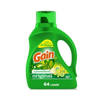 Detergente de ropa Líquido Original 2.72lts (64 lav) Gain,hi-res