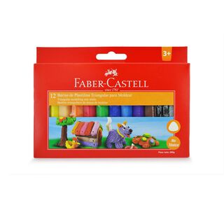 Plasticina Jumbo Faber-Castell x12 Colores,hi-res