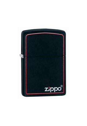 Encendedor Zippo Classic Black And Red Borde Rojo Zp218zb,hi-res