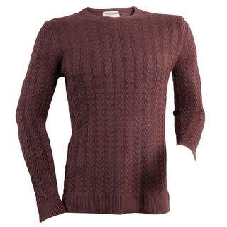  Sweater De Hombre Cuello Redondo Morado,hi-res