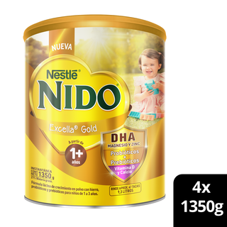 Pack NIDO Excella Gold 1+ 1350g x4,hi-res