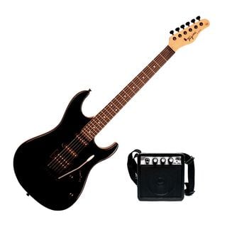 Pack Guitarra Electrica Con Mini Amplificador Tagima TG510 BK + WG-5,hi-res