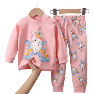 Pijama Unicornio Rosado Para Niñas Y Bebés 100% Algodón Hipoalergénico,hi-res