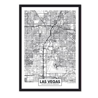 Cuadro Individual  Mapa Las Vegas,hi-res