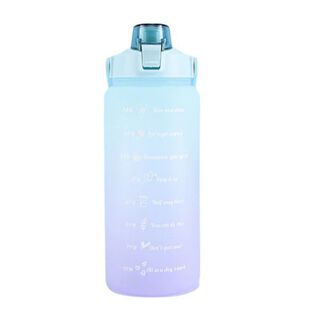 Botella De Agua De 2 Litros Con Pajita Fitness,hi-res