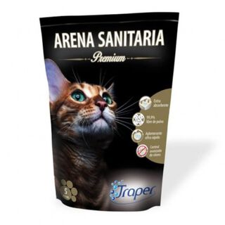 Arena Para Gatos Premium Aglutinante 5kg Traper,hi-res