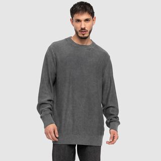 Sweater Grey Melange Black Bubba,hi-res