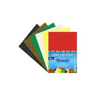 Pack 60 Hojas Goma Eva Plush 20x30cms Colores - PS,hi-res