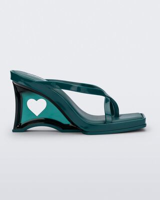 Sandalia Melissa Glass Heel Verde/Verde Transparente,hi-res