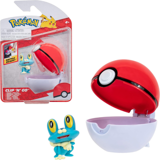 Pokémon Clip N Go - Figura 5 Cm Froakie Mas Poke Ball,hi-res