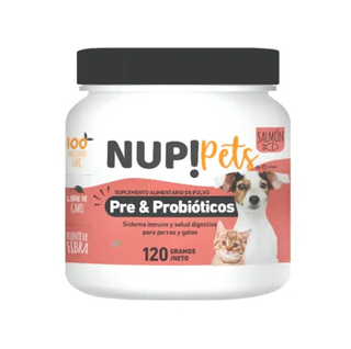 Nup! Pets Suplemento Pre Y Probióticos Perro/gato Salmon 120,hi-res