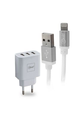 Kit Accs 2 En 1 Cable App + 220v 3 USB,hi-res