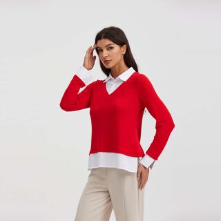 Sweater Mujer Tejido Rojo Fashion´s Park,hi-res