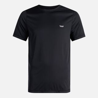 Polera Hombre Core Q-Dry T-Shirt Negro Lippi V24,hi-res