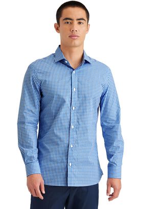 Camisa Hombre Crafted Slim Fit Azul A4285-0014,hi-res