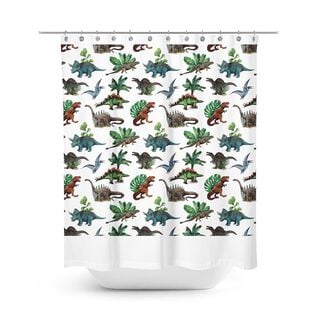 Cortina de baño dinosaurios infantil Paper Home ,hi-res