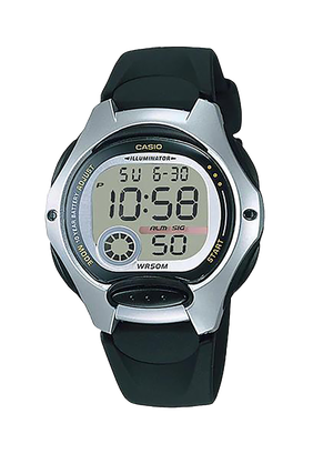 Reloj Digital LW-200-1AV Mujer Negro,hi-res