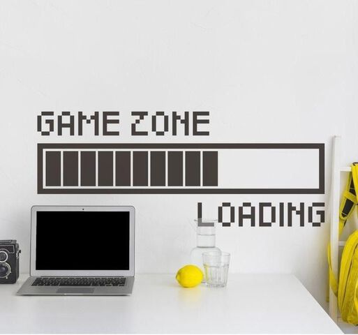Videojuego Game Zone Loading Stickers Decorativos,hi-res