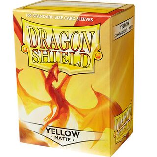Protectores Dragon Shield 100 - Standard Matte Yellow,hi-res