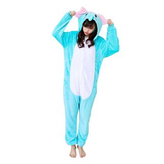 Pijama Elefante Kigurumi Disfraz Celeste Unisex,hi-res