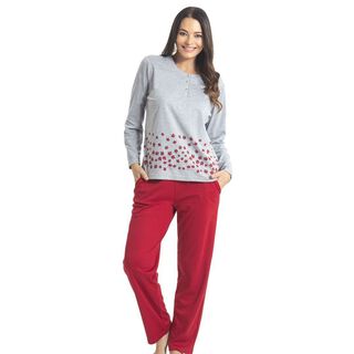 Pijama Mon Amour algodón 21559 Rojo,hi-res
