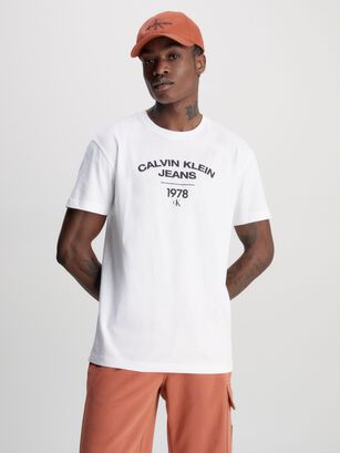 Polera Varsity Curve Blanco Calvin Klein,hi-res