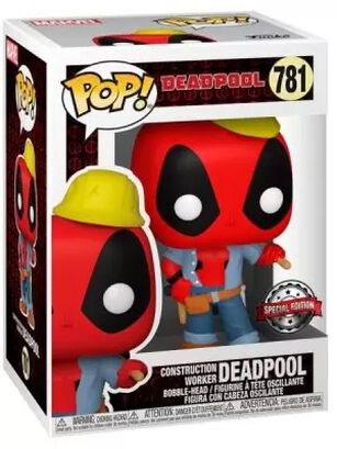 POP Marvel: Deadpool 30th- Construction Worker SPECIAL EDITION EXCLUSIVO POPEROS,hi-res