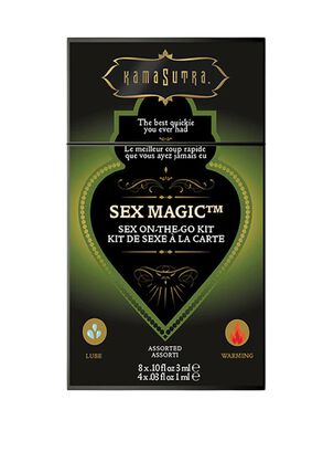 Set 12 Sachets Kama Sutra Lubricante + Intensificador Cálido "Sex Magic",hi-res