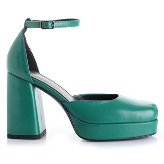 Zapato Mujer Verde Via Uno 12433501,hi-res